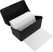 HONMEET Office Index Card Storage Box Notepad Holder Memo Paper Organizer School Note Card Box Desk Accessory