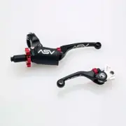 ASV Black F4 Offroad Clutch + Brake Lever Pro Pack For Honda XR650R 2000-2008