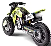 Technical Motorcycle Building Block Brick Set, 1:10 Scale Mode
