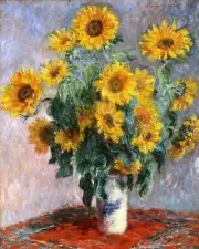 Bouquet of Sunflowers By Claude Monet Painting Art Paint By Numbers Kit DIY