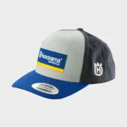 NEW OEM Husqvarna Motorcycle Heritage Curved Bill Hat, OSFA, Vintage AHRMA QTY 5