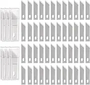 uxcell 60pcs Exacto Knife Blades #19 Hobby Knife Replacement Blades Spare Precision Exacto Blades Hobby Knife Blade Refills for DIY, Art, Cutting, Carving, Scrapbooking, Stencil