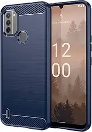 [YukeTop] Cover for Nokia C31 Case, Soft TPU, Drop-Proof, Shock-Proof, Protective Cell Phone Cover for Nokia C31.(Blue)