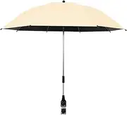 Kids Stroller Parasol - Foldable Wheelchair Parasol with Clamp | Waterproof Pushchair Attachment | Clip on Umbrella for Patio | Cradle Sun Shade for Outdoor