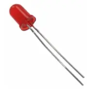 Pack of 10 HLMP-3300 LED Red Diffused 2.2V T-1 3/4 T/H Radial