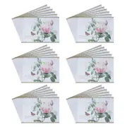 6x 6pc Gibson Gifts Redoute Rose Drawer Liners Scented Kitchen Mat 59x42cm