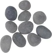 SHINEOFI DIY Polishing Pebbles Hand-Painted Rocks 10pcs Perfect for Art and Crafts