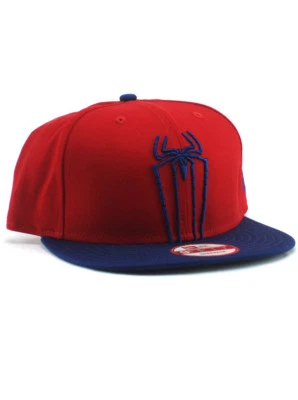New Era Amazing Spider-Man 9fifty Snapback Hat Adjustable Marvel Movie Logo Red