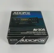 NOS Audiovox AV-205 Flat Face AM/FM/MPX Radio w/ Cassette Player + Mounting Kit!