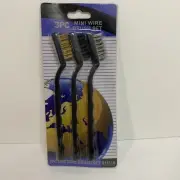 Mini Wire Brush 3 Pc Set Cleaning Polishing G-25