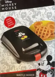 Mickey Mouse Mini Waffle Maker Non Stick Electric New in Box Disney Waffles