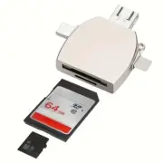 Multiport Adapter Multi Port SD TF Card Reader Memory Card Reader For iPhone AU+