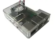 Clear Enclosure Box Case Cover + Fan For ASUS Tinker Board Raspberry Pi 3/3B