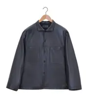 Lemaire Stand Collar Long Sleeved Leather Jacket S,L,M espresso