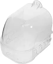 Totority Transparent with Design Bathing Tub for Small Birds for Parakeets Cockatiels and Canaries Easy Maintenance and Space Saving Accessory for Pet Cages