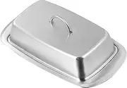 CIYODO 1Pc Fresh Box Insulated Butter Storage Container Silver Butter Dish for Home Use Multipurpose Kitchen Fresh Box for Keeping Food Safe and Clean