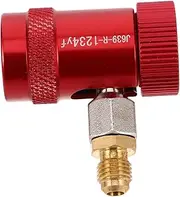 CRILSTYLEO R1234yf Connector High Pressure Valve Ac Adapter Quick Connect Disconnect for Car Air Conditioning
