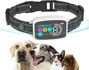 Anti-Bark Dog Collar - Gentle Training No Shock Collar with Adjustable Sensitivity, Comfortable Sound-Activated Bark Control for Large, Medium, Small Dogs