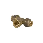 Brasshards 15FL x 15FL x 15FI Brass Flared Tee
