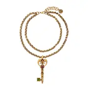 NECKLACE WITH KEY PENDANT One size golden