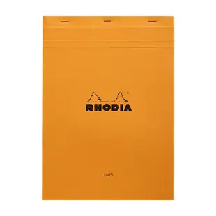 【Rhodia】N°18_A4上掀式筆記本_橫線留邊內頁80張_ 橘色