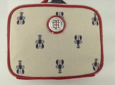 Women's TOMMY HILFIGER Red White BLUE LOBSTER Cosmetic Bag - $32 MSRP
