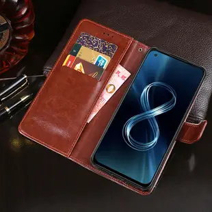 【默肯國際】IN7瘋馬紋 ASUS ZenFone 8 (5.9吋) ZS590KS 錢包式 磁扣側掀PU皮套 手機皮套
