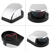 12V Boat Bow Signal Light, Marine Yacht Bi Color LED Navigation Lamp, Built-in Ultra Bright LED Beads for Maximum Visibility, Durable, with Easy Installation, Improve Navigation