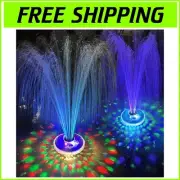 Easy-to-Use Floating Pool Fountain with Colorful Lights & Battery-Powered Pump