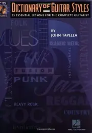 DICTIONARY OF GUITAR STYLES--CLASSICAL/FOLK/JAZZ MUSIC BOOK/CD-BRAND NEW ON SALE