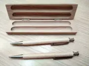 Nature Art Wooden Ballpoint Pen and Mechanical Pencil Set in a Box