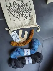 Dream In Color Classy Diamond Hat & Mitts Knitting Kit No Download Code