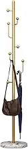 Coat Standing Tree Light Luxury Style Coat Racks Freestanding with Solid Base for Entryway Bedroom Hallway Dormitory Office Entryway Coat Rack
