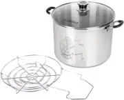 Harvest Stainless Steel 20 Qt Canning Pot with Rack | Water Bath or Steam