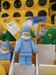 LEGO Joy Toy Classic Light-Up Keychain Shark 8cm Keychain, Blue, S, bule
