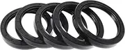 X AUTOHAUX Universal Oil Seal TC Double Lip W Steel Spring Seal Ring Rotary Shaft Seal 70x90x13mm High Pressure Nitrile Rubber Black 5 Pcs