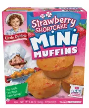 ⚫️ New Hostess Mini Muffins Strawberry Shortcake Fruit Snack Pastries 8.44oz