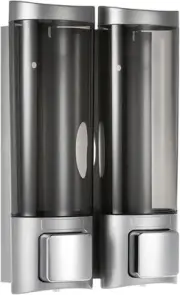 Manual Soap Dispenser Wall Mount Double Liquid Shampoo Shower Gel Dispenser Hand