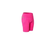 Women Performance Athletic Compression Shorts With Side Pocket - Rose Red