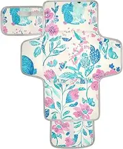 Reusable Diaper Changing pad with Tissue Pocket Portable Diaper Changing pad Lightweight & Foldable Changing Station