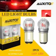 AUXITO 2x 1157 LED Brake Stop Tail Light Bulb CANBUS Anti Hyper Flash Bright Red (for: Isuzu)