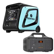 Gentrax 4.2KW Max 3.5KW Rated Inverter Generator Portable Gasoline with VoltX 800W 518wh Power Station
