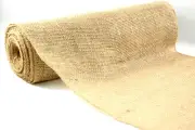 14" Wide Premium Natural Burlap Jute Roll Serged Fabric 10 yards/ 30 foot Choose