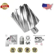 CNC-Machined Annular Cutter 2-3/8" x 2", High Speed Steel, Pilot Pin Included
