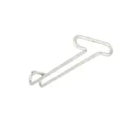 Satin Nickel Under Cabinet Wine Glass Holder-Rack-Stemware-Shelf-Glasses-Hanger-