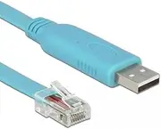 Delock Adapter USB 2.0 Type-A Male to 1 x Serial RS-232 RJ45 Connector 3.0 m Blue 63289