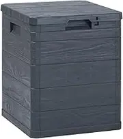 Plastic Garden Storage Box with Lid Terrace Storage Box Storage Container Lockable Multi-Function Box for Indoors Outdoors Garden Patio Deck Box