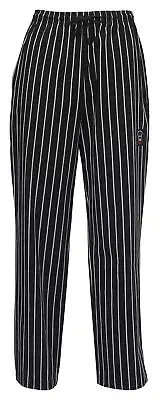 Chef Pants, Chalk Stripe, M (12 Each)