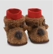 Cat & Jack Brown Slipper Boots 0-3 Months NWT Reindeer