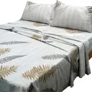 Silver Fern Bed Sheet Set 4 Piece 620 TC